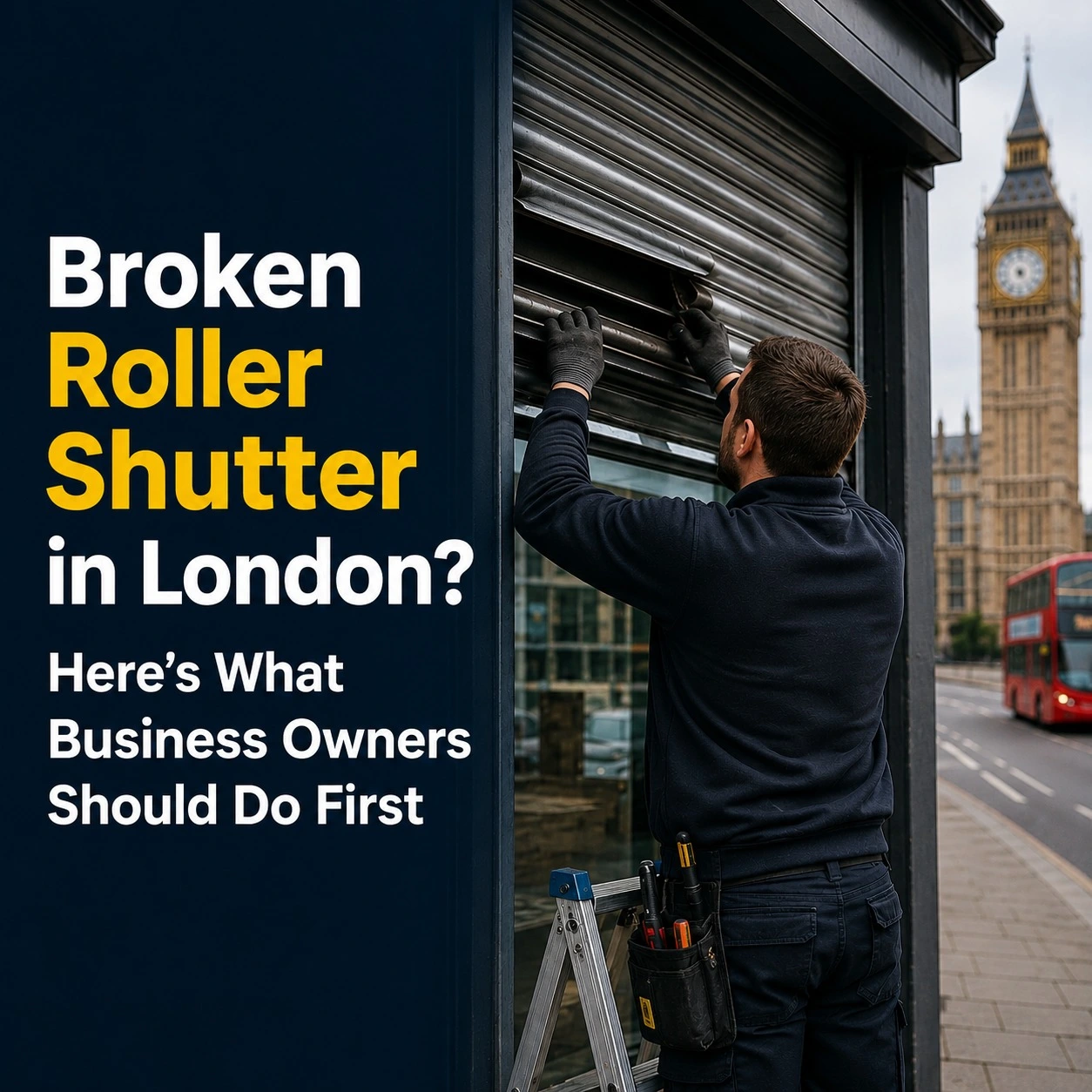 Broken Roller Shutter London