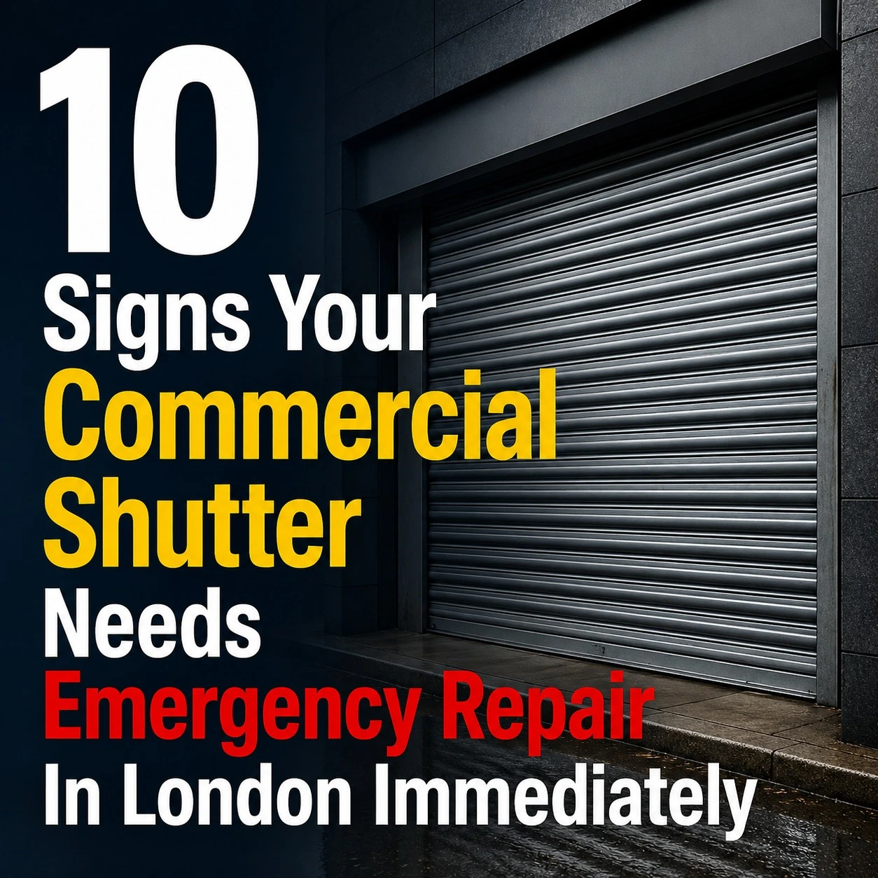 emergency roller shutter repair services london