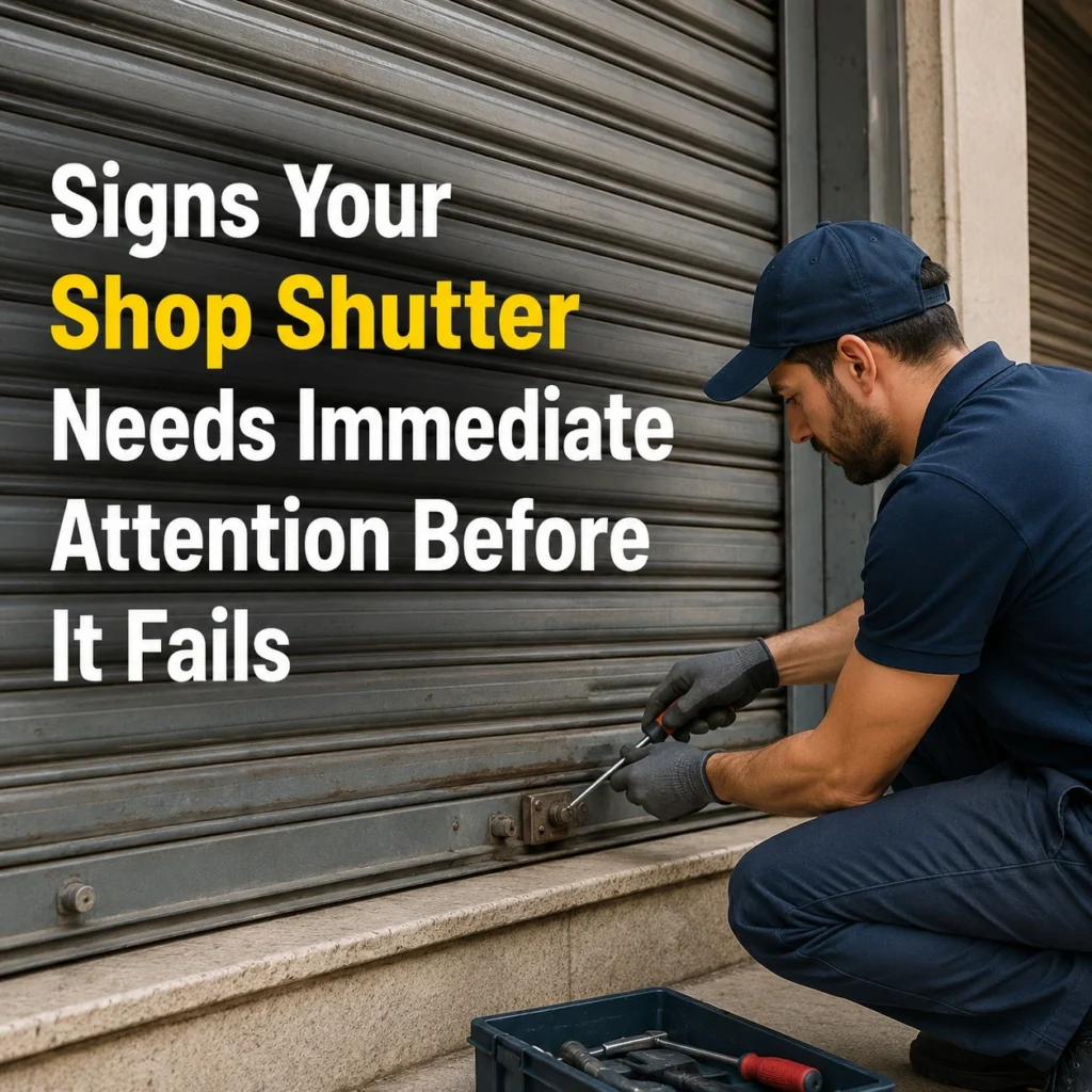 shop shutter needs immediate attention